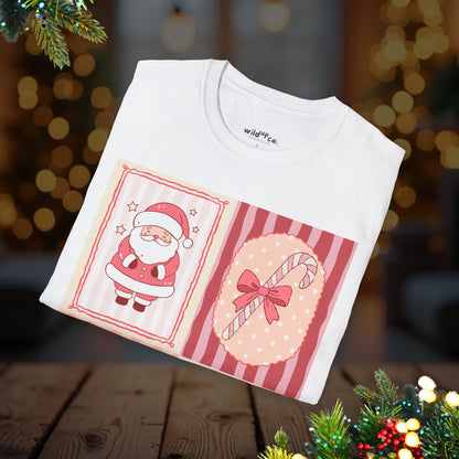 Coquette Christmas Patchwork Tee
